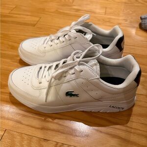 Lacoste Men's White and Black Sneakers